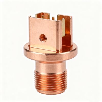 Phosphor Bronze Connector Precision CNC Machining China Custom Electrical Terminal Component Manufacturing